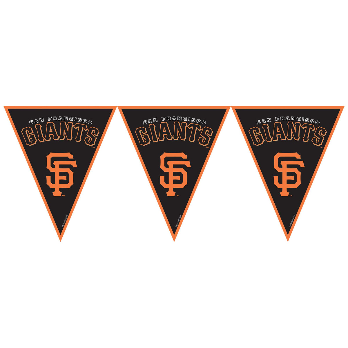 San Francisco Giants MLB Pennant Banner - Pack of 12