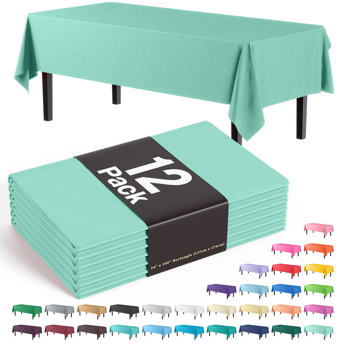 Mint Table Cover | 12 Pack