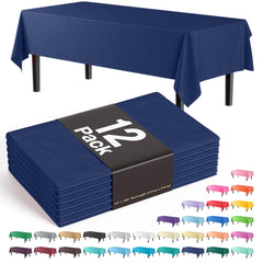 Navy Blue Table Cover | 12 Pack