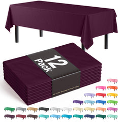 Premium Plum Table Cover | 12 Pack