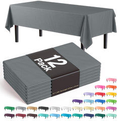 Silver Table Cover | 12 Pack