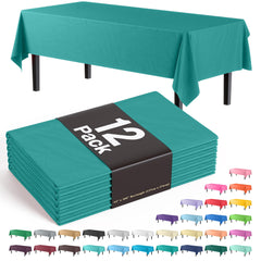 Premium Teal Table Cover | 12 Pack