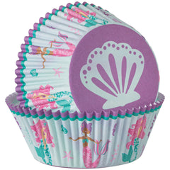 Mermaid Baking Cups, 2-in, 48-ct - Pack of 4