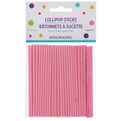 Pink Lollipop Sticks - 50-ct - Pack of 2