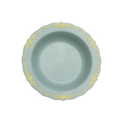 12 Oz. Robin Blue Victorian Design Bowls | 40 Count