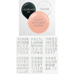 Silver Balloon Stickers, 6-ct - Pack of 2