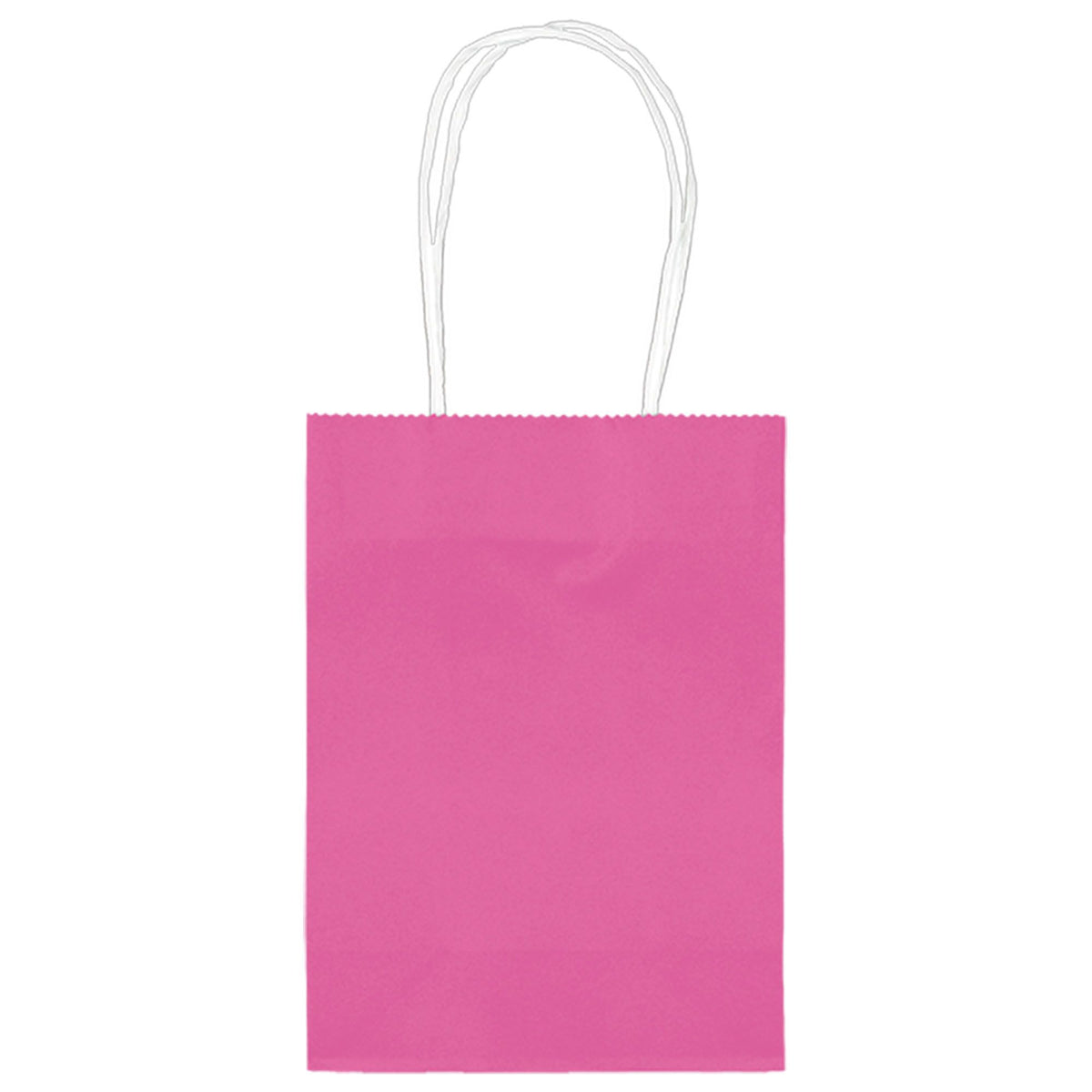 Bright Pink Kraft Paper Gift Bag, 5-inch - Case of 96