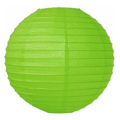 10 In. Lime Green Paper Lantern | 4 Count