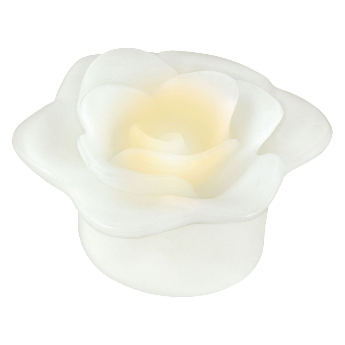 Floating Flower Water-Activated Flameless LED Candles, White, 3-inch, 2-ct - Case of 48