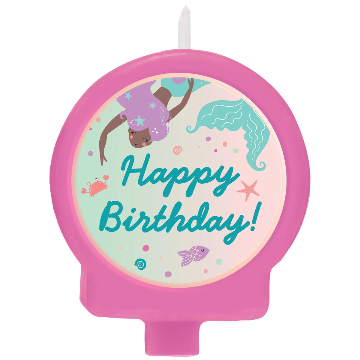 Mermazing Birthday Candle for Underwater Celebrations - Case of 8