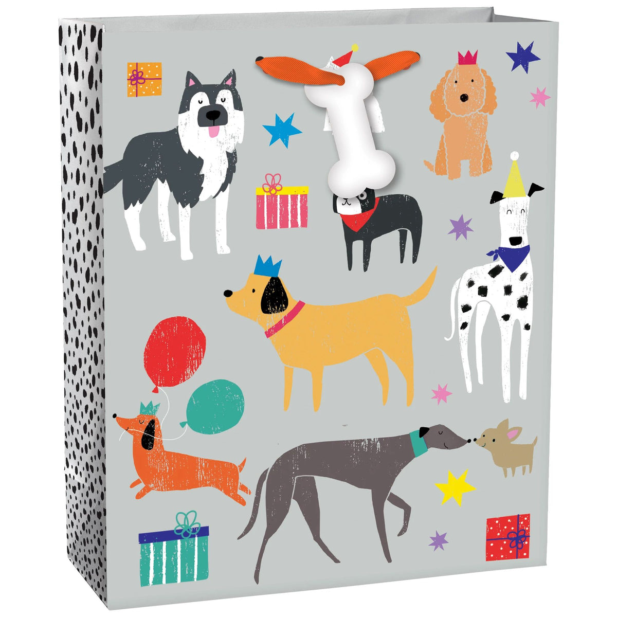 Grey Dog Gift Bag, Large - Case of 72