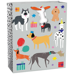 Grey Dog Gift Bag, Large - Case of 72
