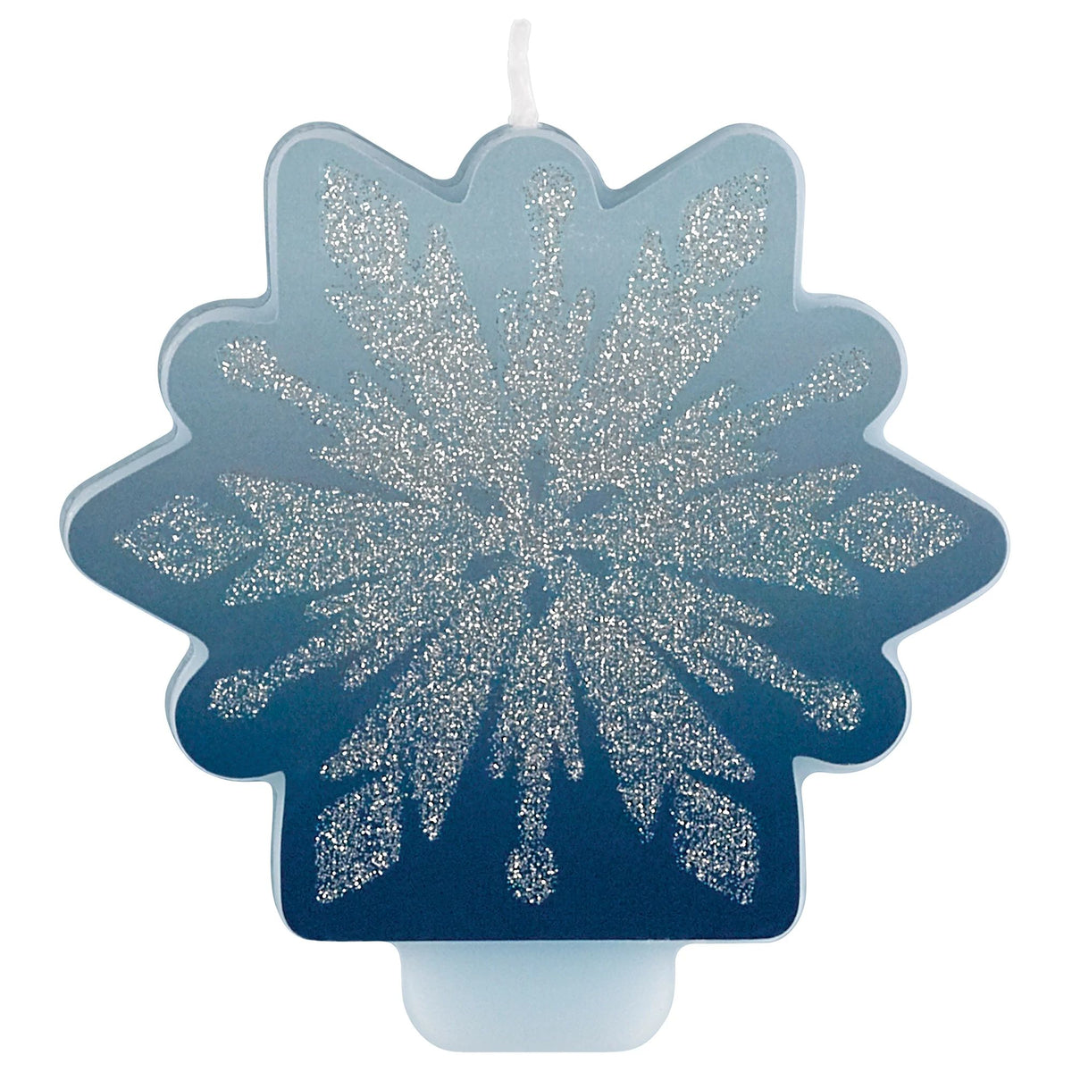 Disney Frozen Glitter Snowflake Candle, Blue/Silver, 3 inch - Case of 72