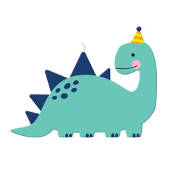 Dino-Mite Dinosaur Wax Candle, Blue, 4.5-in, for Birthday Party - Case of 72
