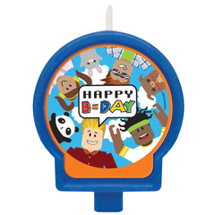 Party Town "Happy B-day" Wax Candle, Multi-Colored, 2.5-inch - Pack of 12
