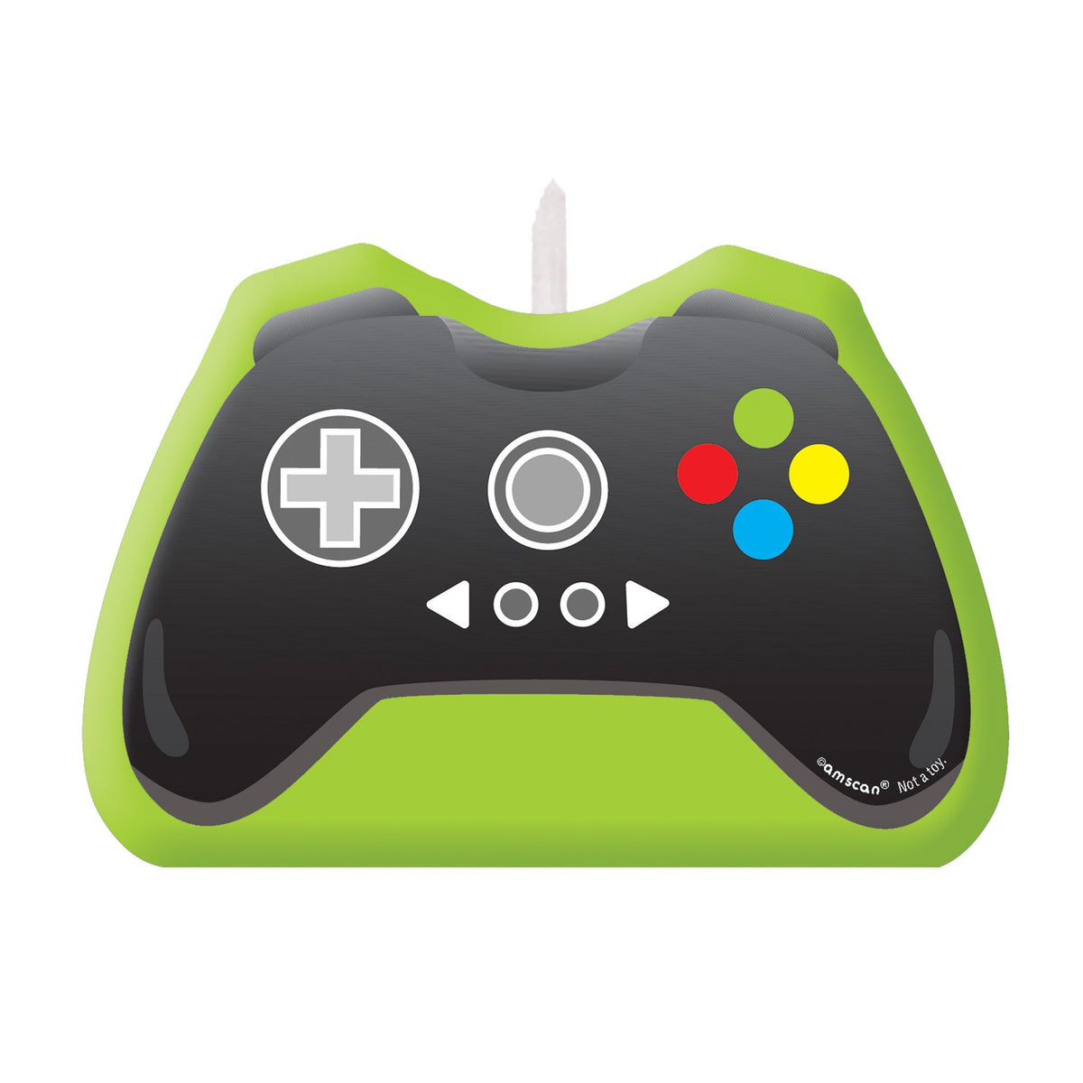 Level Up Game Controller Wax Candle, Green/Black, 4.5-inch - Case of 72