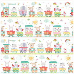 Baby Train Gift Wrap - Case of 36