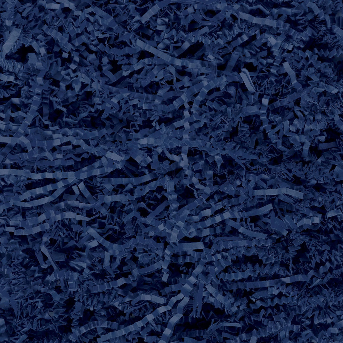 Navy Blue Crinkle Paper Shreds, 2 oz - Case of 48