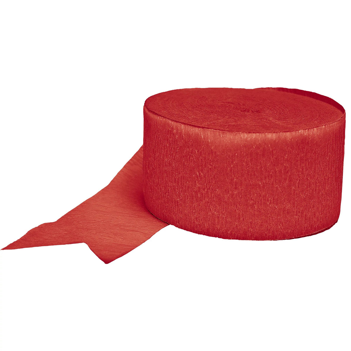 Bold Red Crepe Streamer - 81 ft - Pack of 4