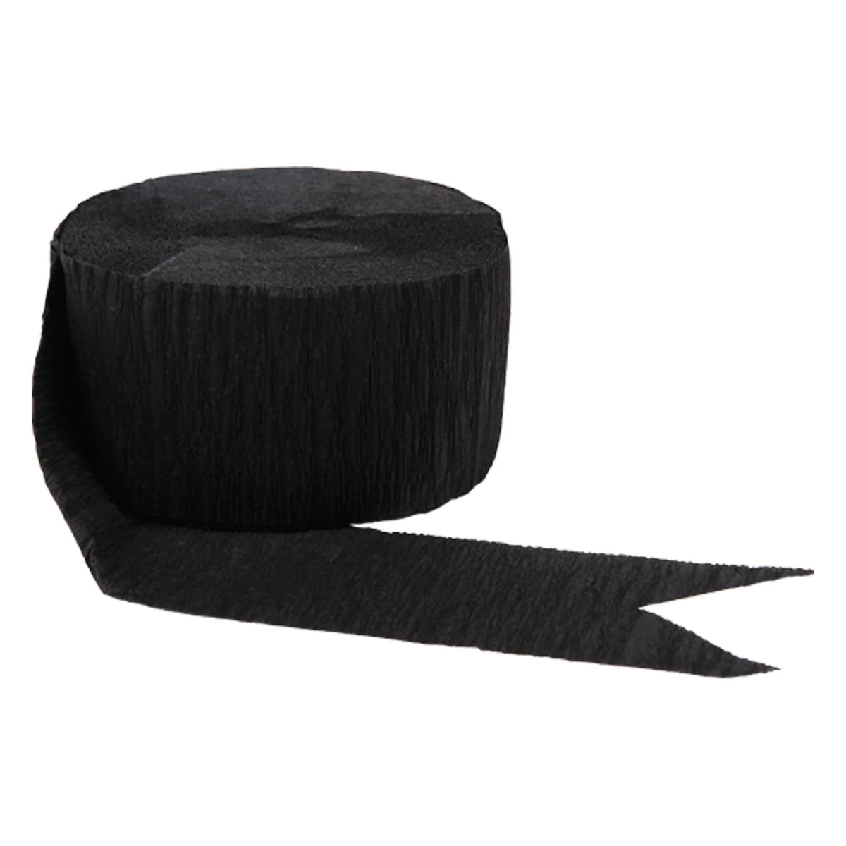 Classic Black Crepe Streamer - 81ft - Case of 72