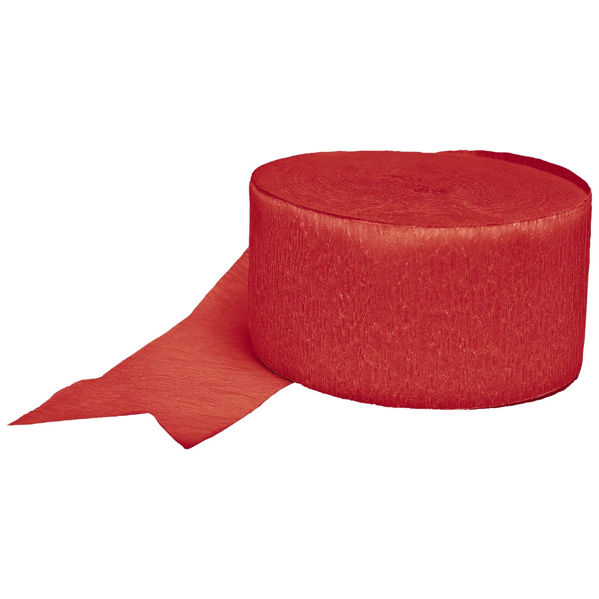 Vibrant Red Crepe Streamer Roll - Pack of 12