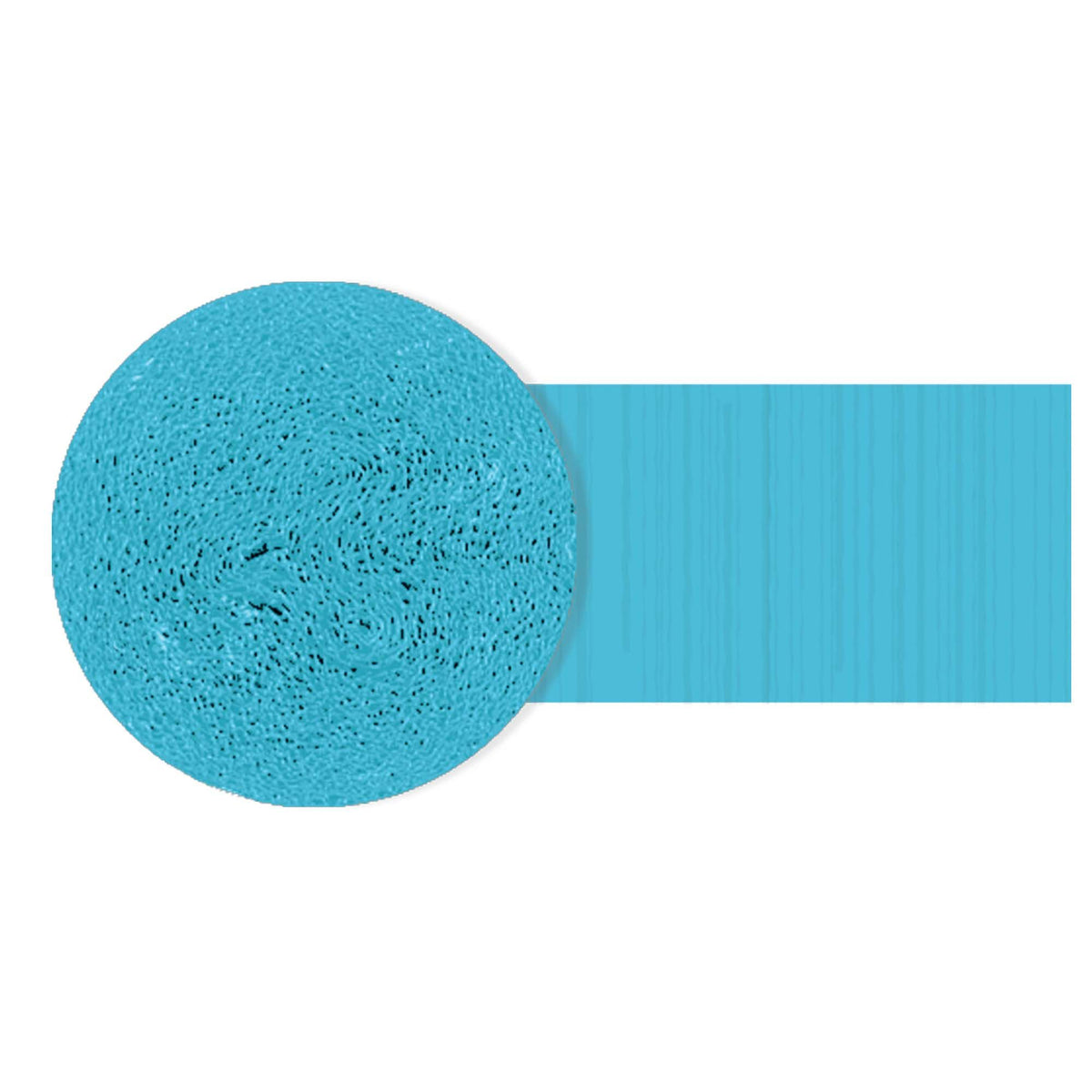 Vibrant Caribbean Blue Crepe Streamer - 81 Feet - Pack of 4