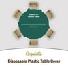 Premium Round Dark Green Table Cover | 6 Pack