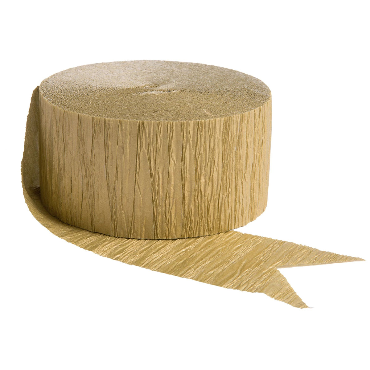Gold Crepe Paper Streamer Roll - 81ft - Pack of 12