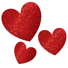Heart Cutouts, Red, 11.5 inch, 20-ct - Pack of 6