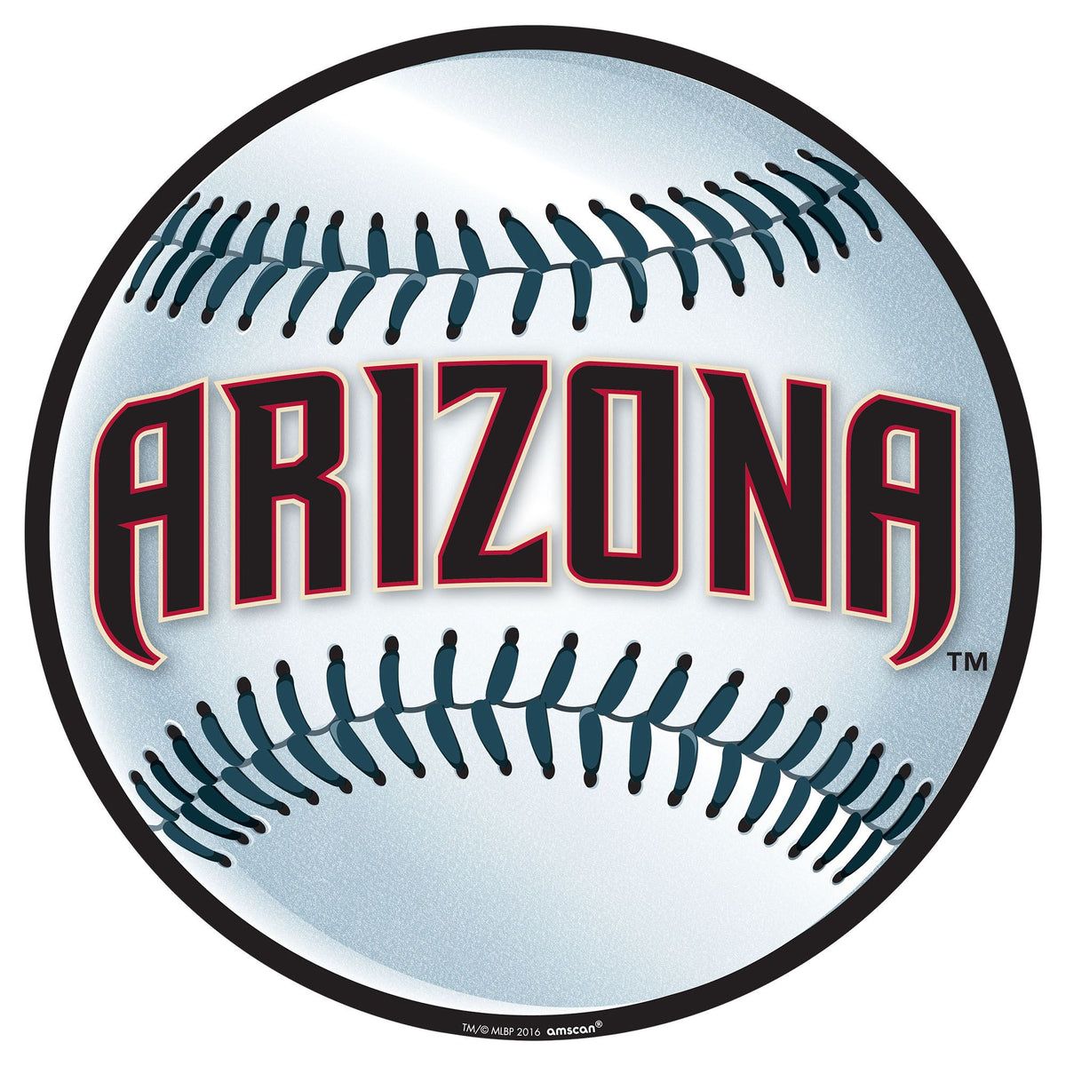 Arizona Diamondbacks 12 Baseball Cutout - Pack of 6