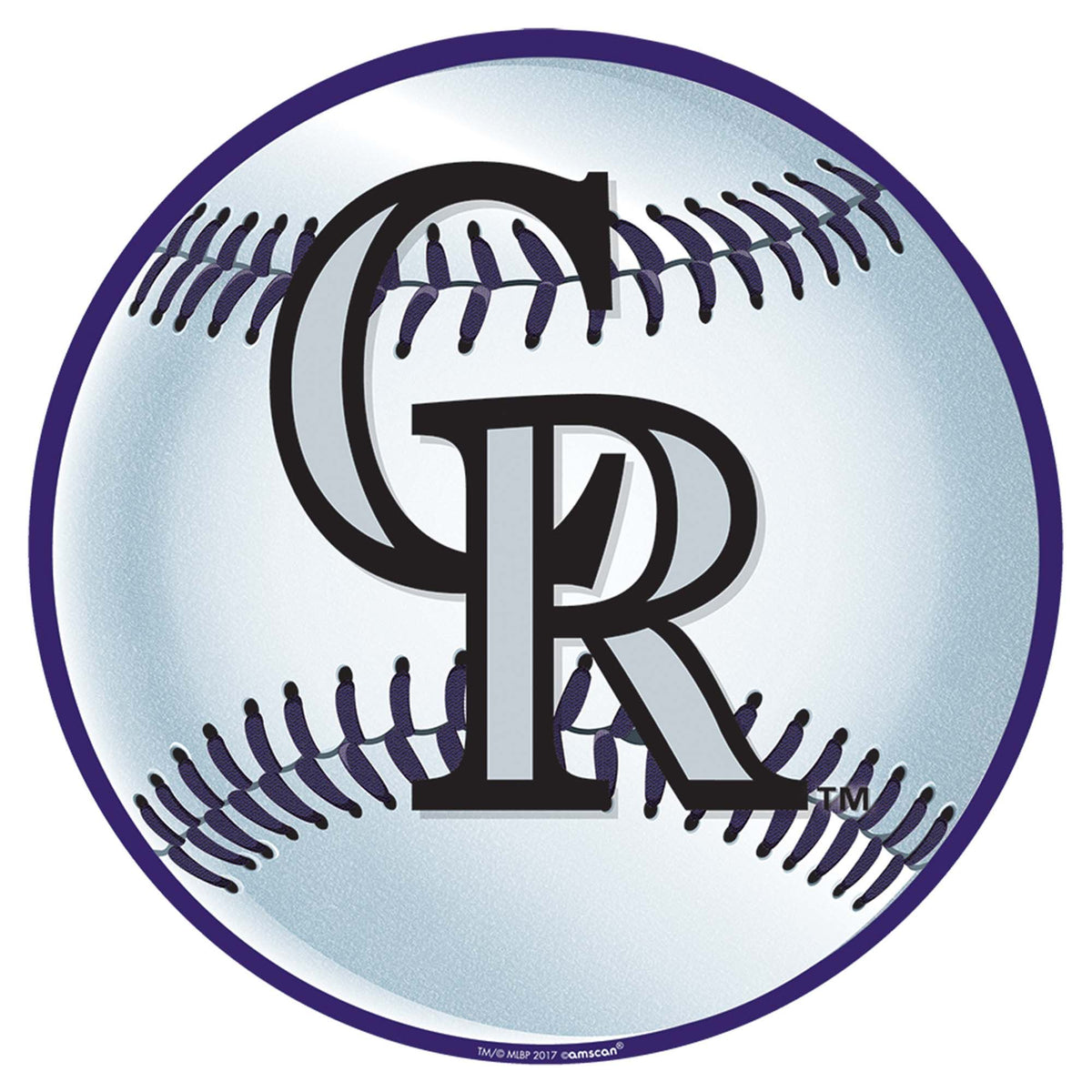 Colorado Rockies 12 MLB Logo Cutout - Pack of 6