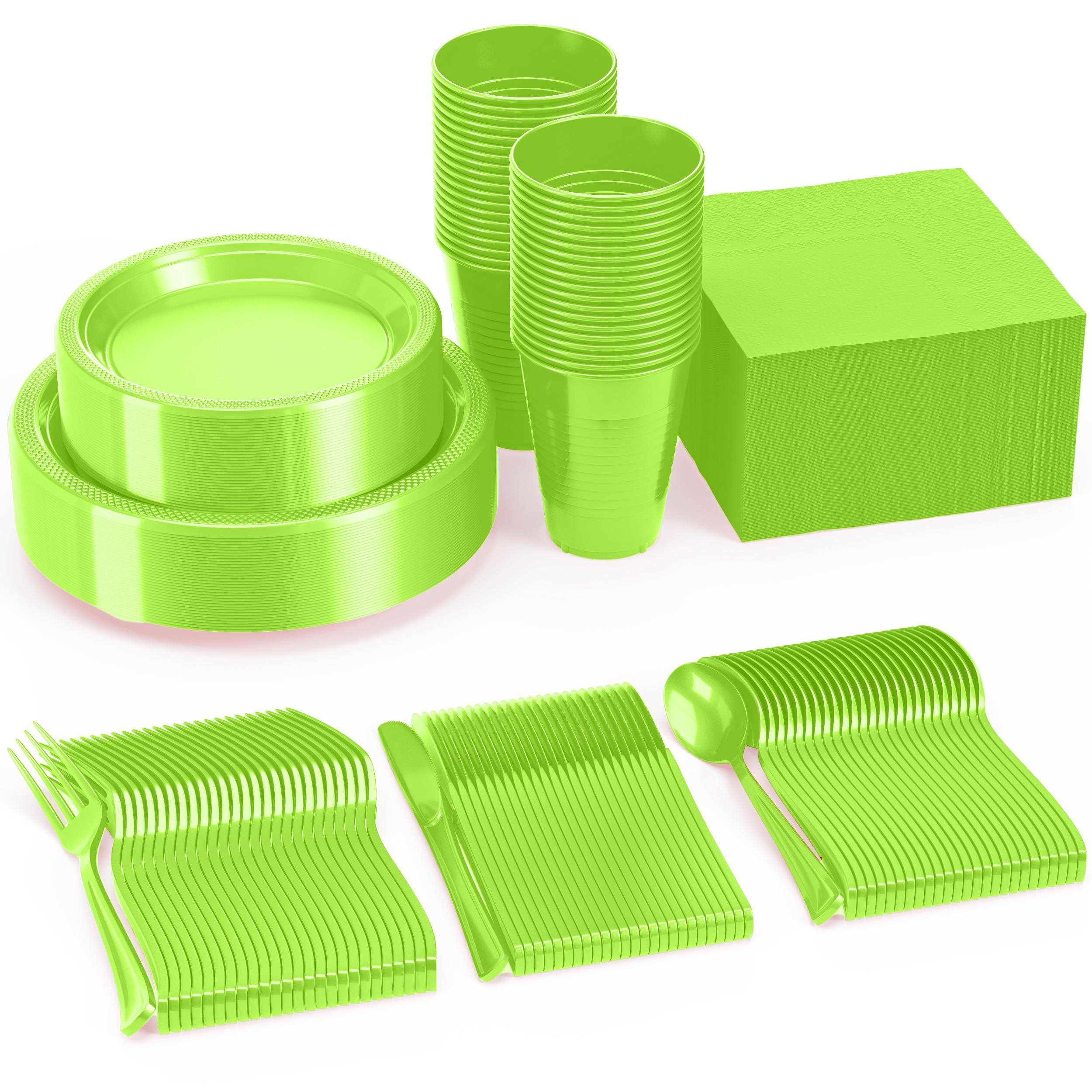 182 Piece Combo Set - Service For 26 - Lime Green