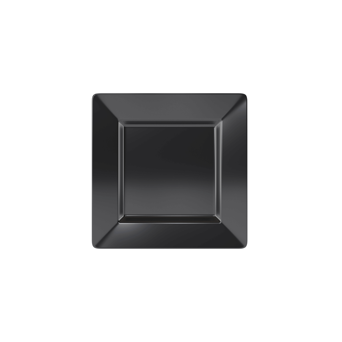 4.5 In. Black Square Plates | 100 Count