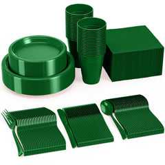 182 Piece Combo Set - Service For 26 - Emerald Green