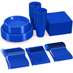 182 Piece Combo Set - Service For 26 - Dark Blue