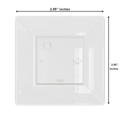 2.75 In. Clear Square Miniature Plates | 100 Count