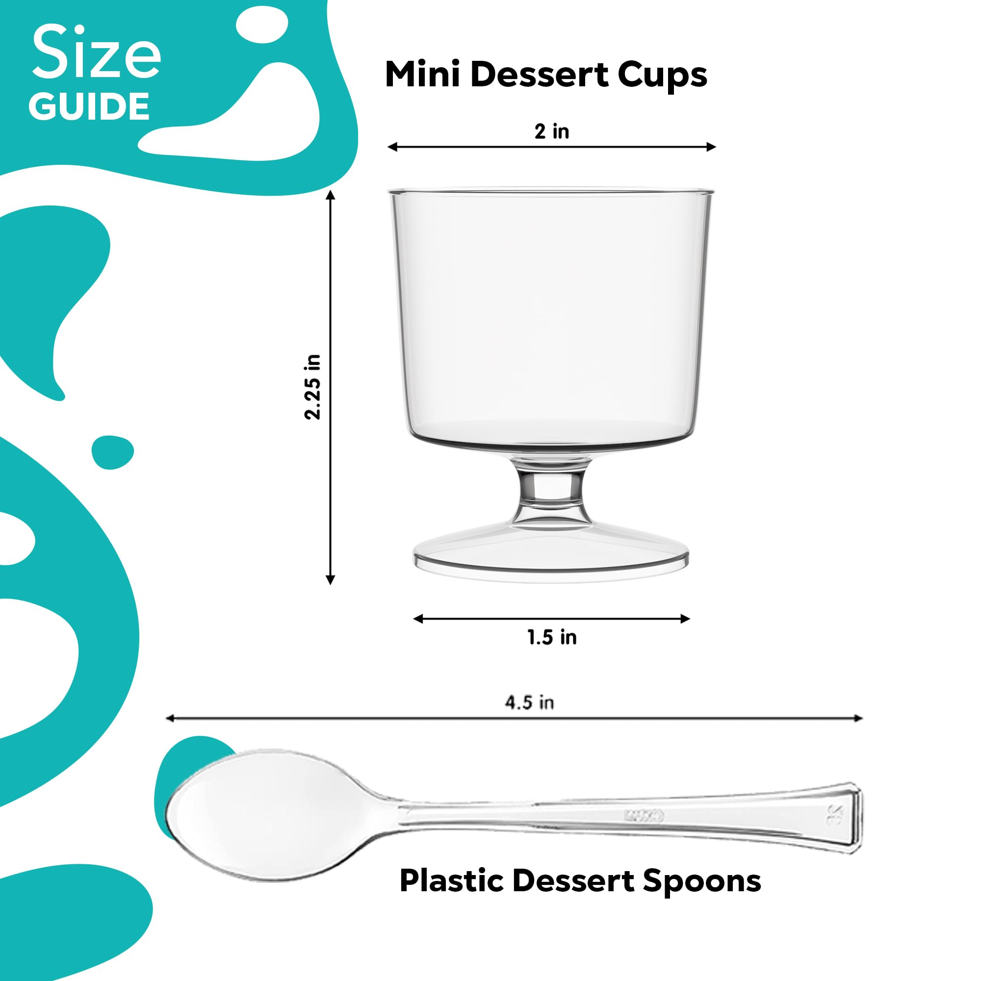 2 Oz. Clear Stemmed Mousse Cup | 60 Count