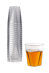 2 Oz. Clear Square Bottom Plastic Shot Glass | 1000 Count