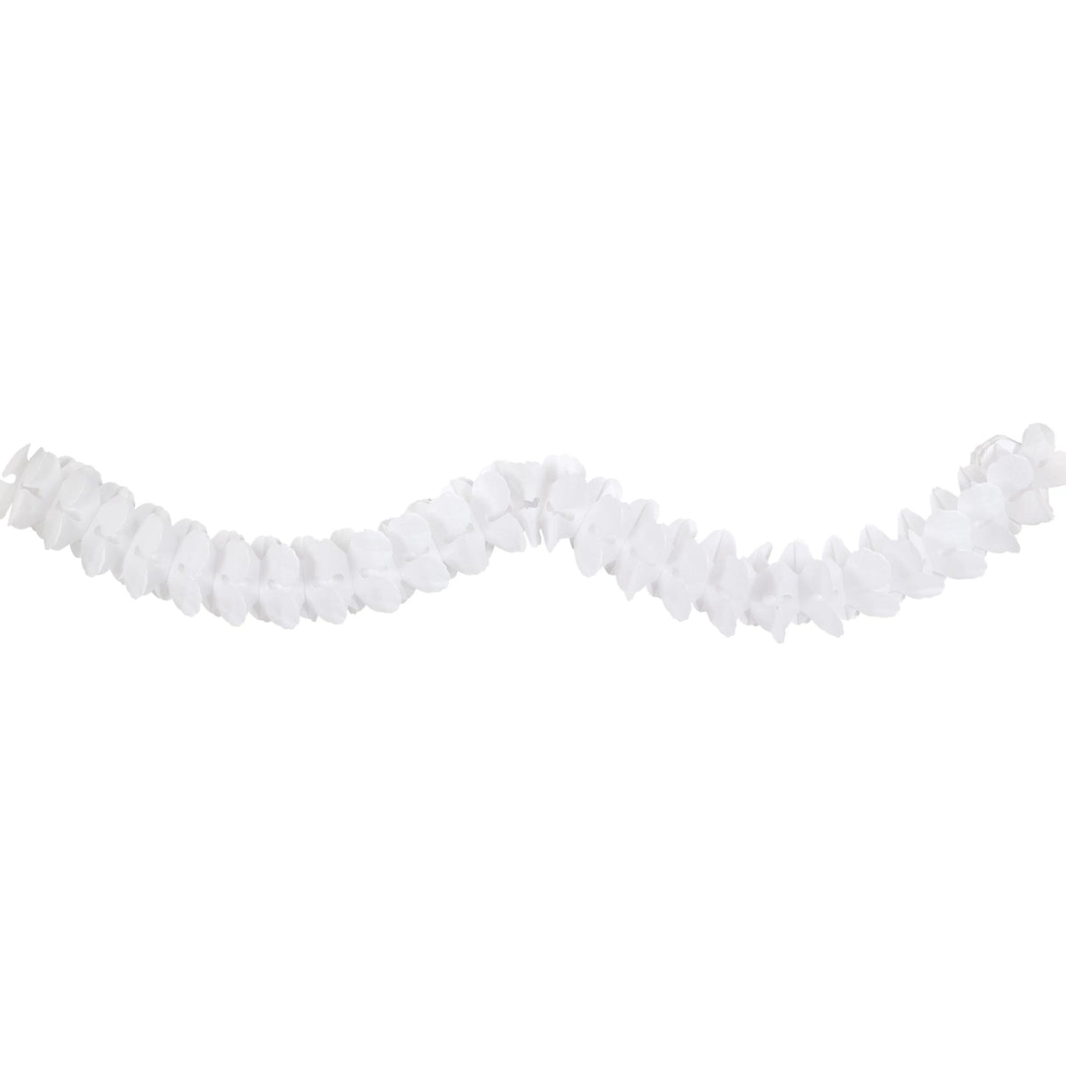 Frosty White Tissue Paper Garland, 12-foot - Pack of 12