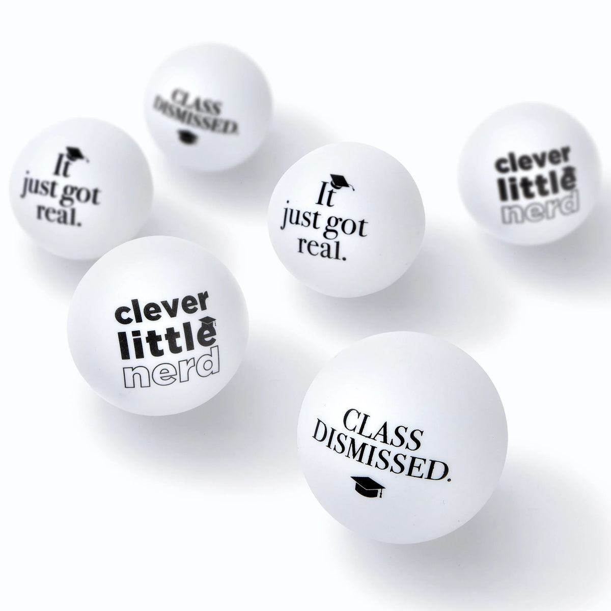 Graduation Celebration Pong Balls Set - Pack of 2