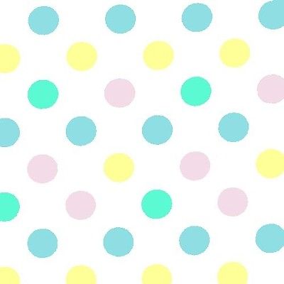 Pastel Polka Dot Printed Plastic Table Covers | 48 Count