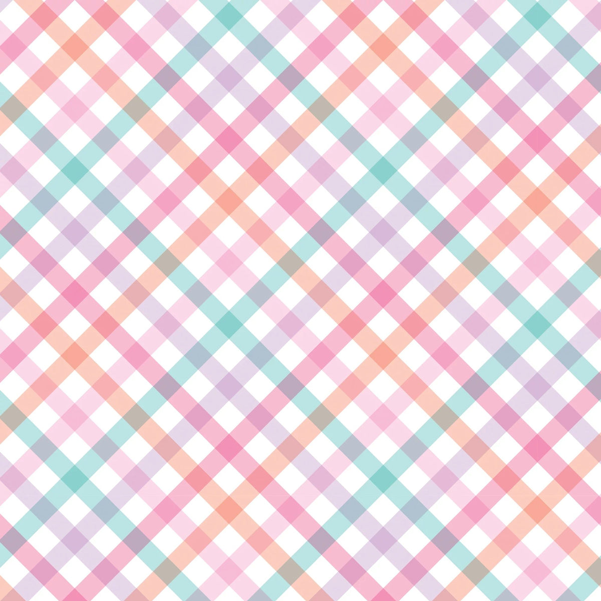 Pastel Plaid Wrapping Paper Roll, 16-ft - Pack of 2