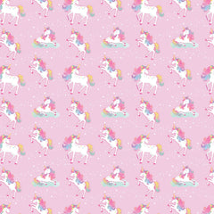 Unicorn Gift Wrapping Paper, Pink, 5-ft, for Birthday Party - Pack of 6