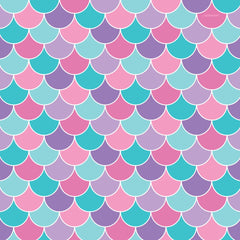 Shimmering Mermaid Scales Gift Wrap, Blue/Purple, 5-foot - Case of 48
