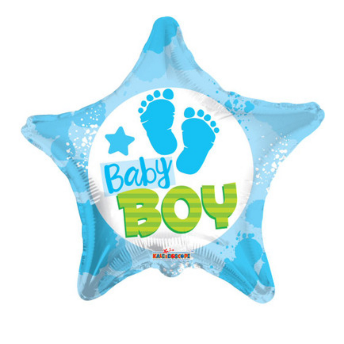 Baby Boy Footprints Balloon | 6 Count