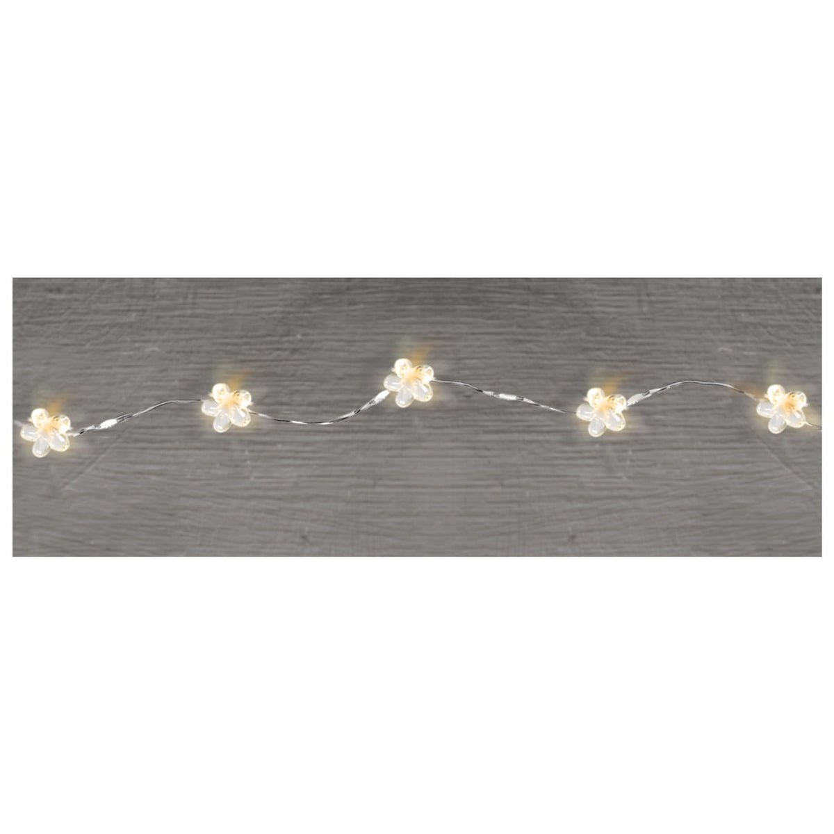 Flower Fairy LED String Lights, White, 5.5-foot, 18 Lights - Pack of 9