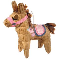Saddle Up Pinata Hanging Decoration, Brown, 6.5-in, for Birthday Party - Case of 48
