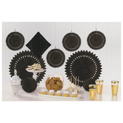Elegant Black Paper Decorating Kit - Case of 32