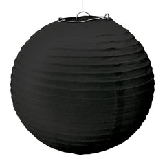 Classic Black Paper Lantern - Versatile Party Décor, 5-pk - Pack of 6