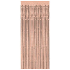 Rose Gold Metallic Door Curtain - Pack of 6